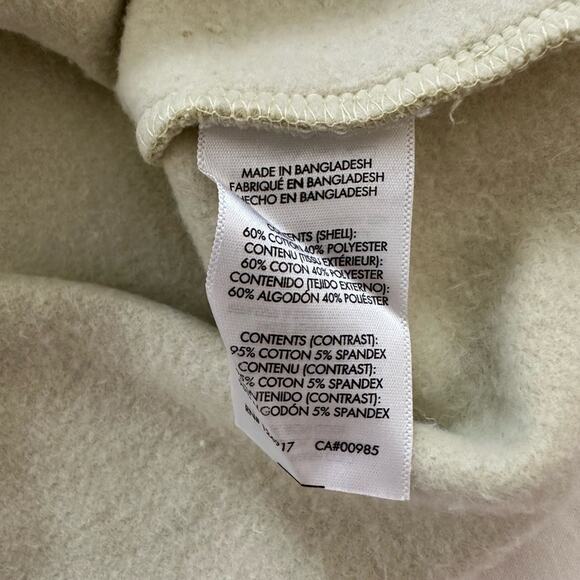 WeWoreWhat Cropped Crewneck Activewear Sweatshirt Raw Hem Zwy Hay Yellow Size L - Picture 11 of 11